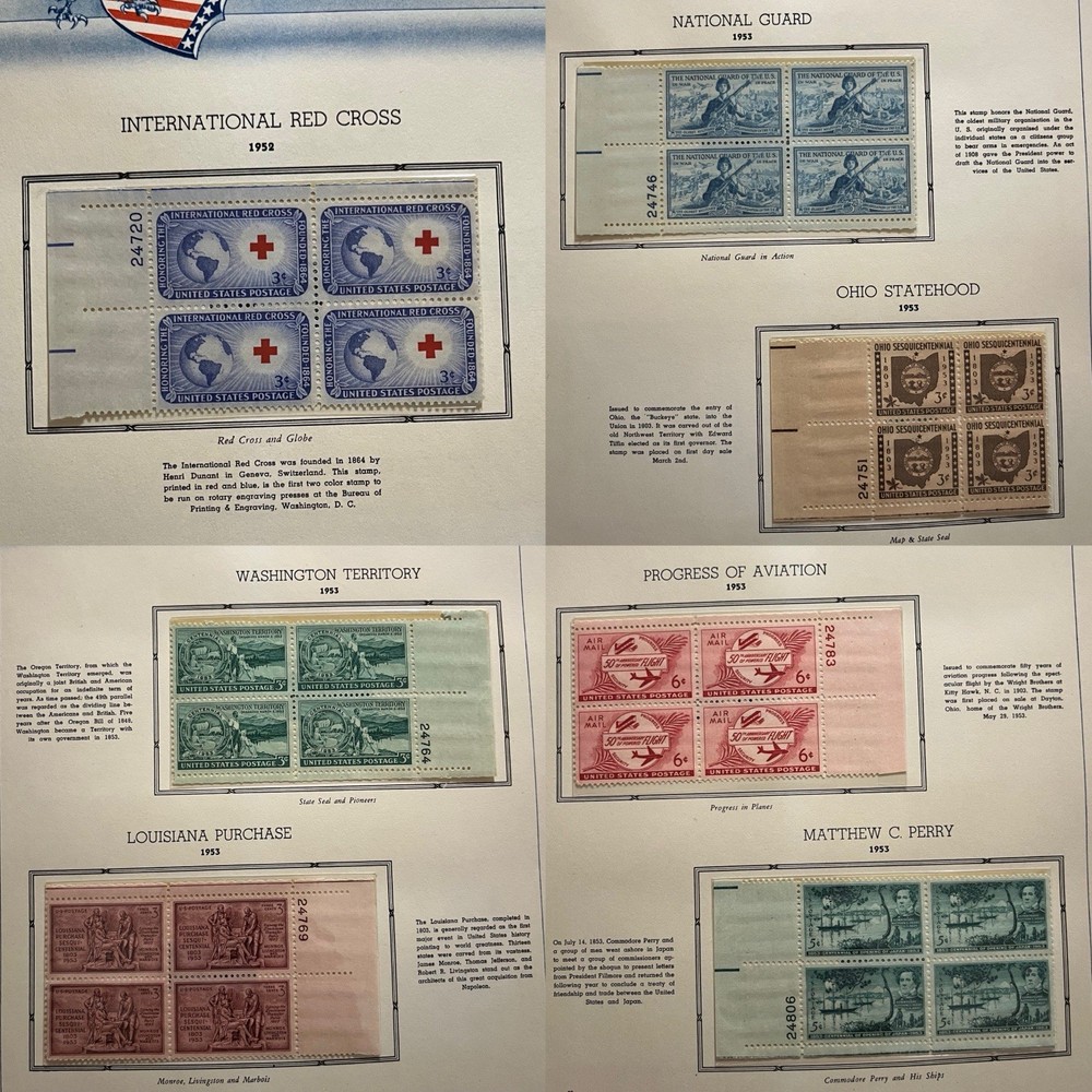 1948-1958 Commemorative Stamp Album (Only Missing 3 Designs)