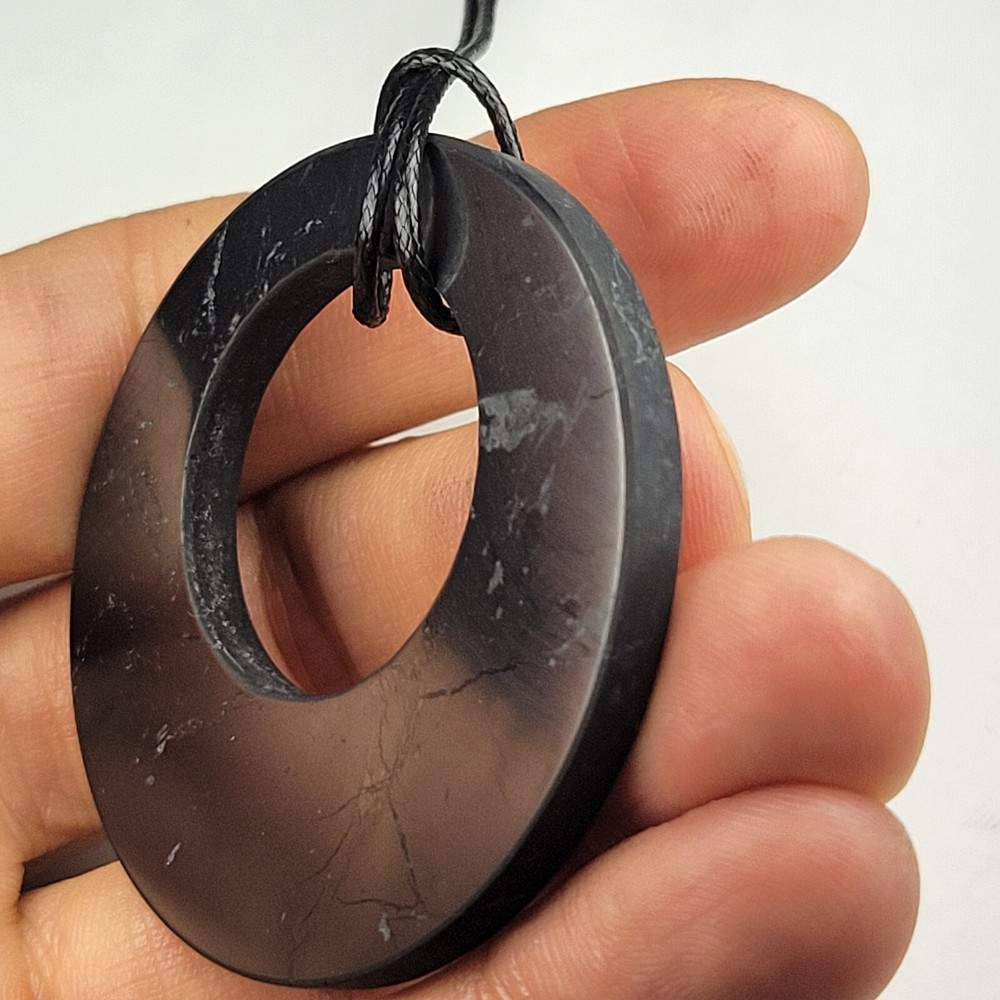 Shungite World Shungite Pendant Double Circle