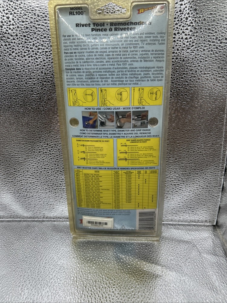 Arrow Rivet Tool E-Z Pull Model RL100 NEW