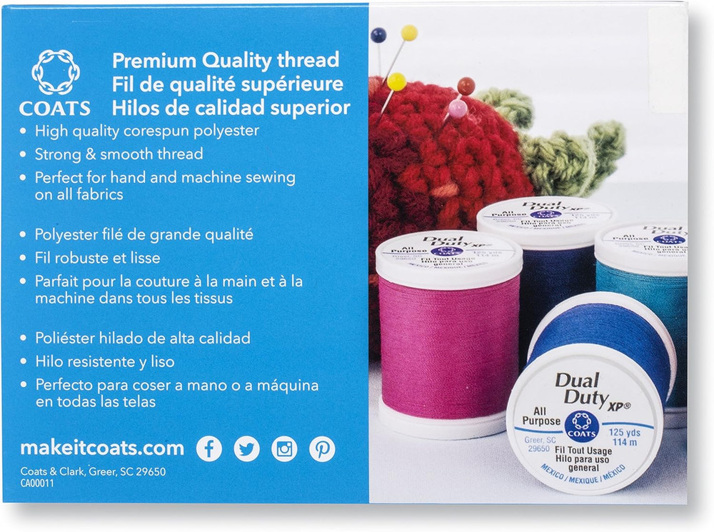 Coats Dual Duty XP General Purpose Thread Box 15/Pkg