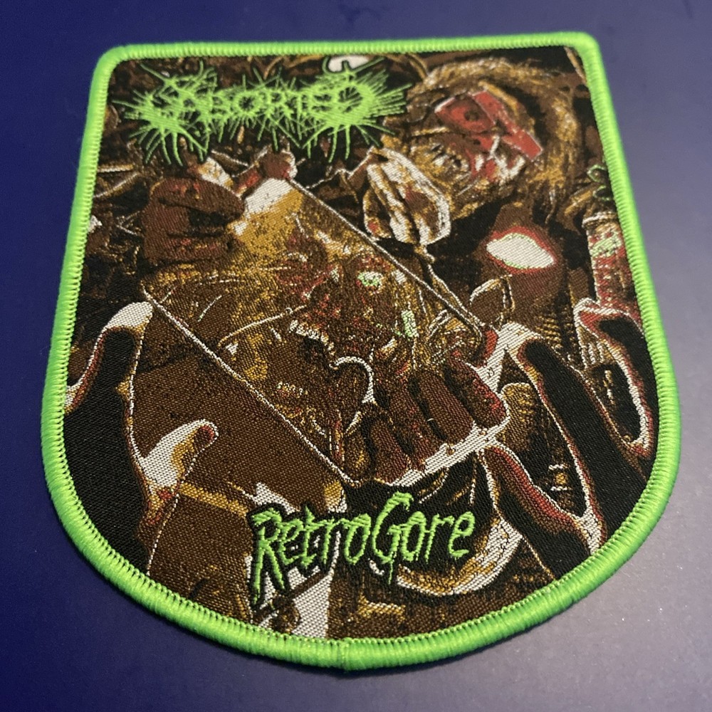 ABORTED Retrogore Woven Sew On  Patch