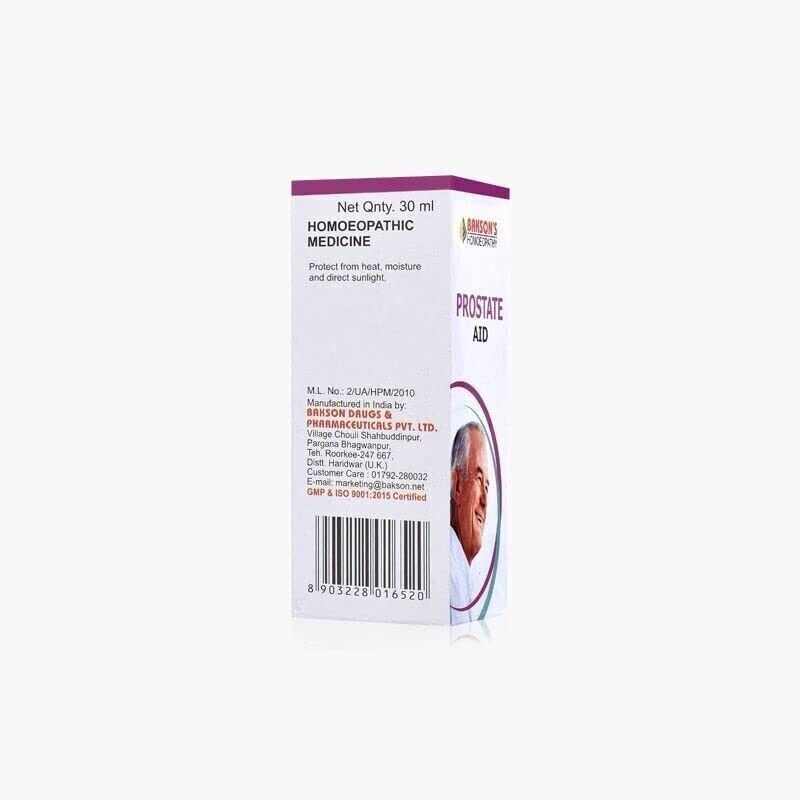 Bakson Homeopathic Prostate AID Drops (30ml)