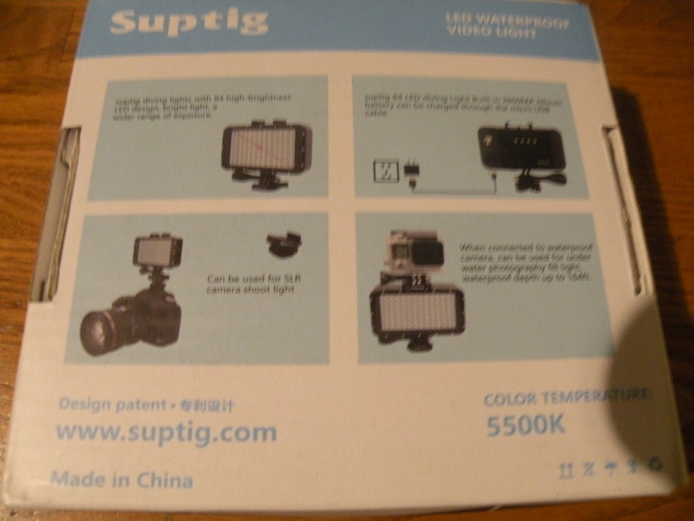 SUPTIG UNDERWATER 84 LED HIGHPOWER WATER PROOF VIDEO LIGHT