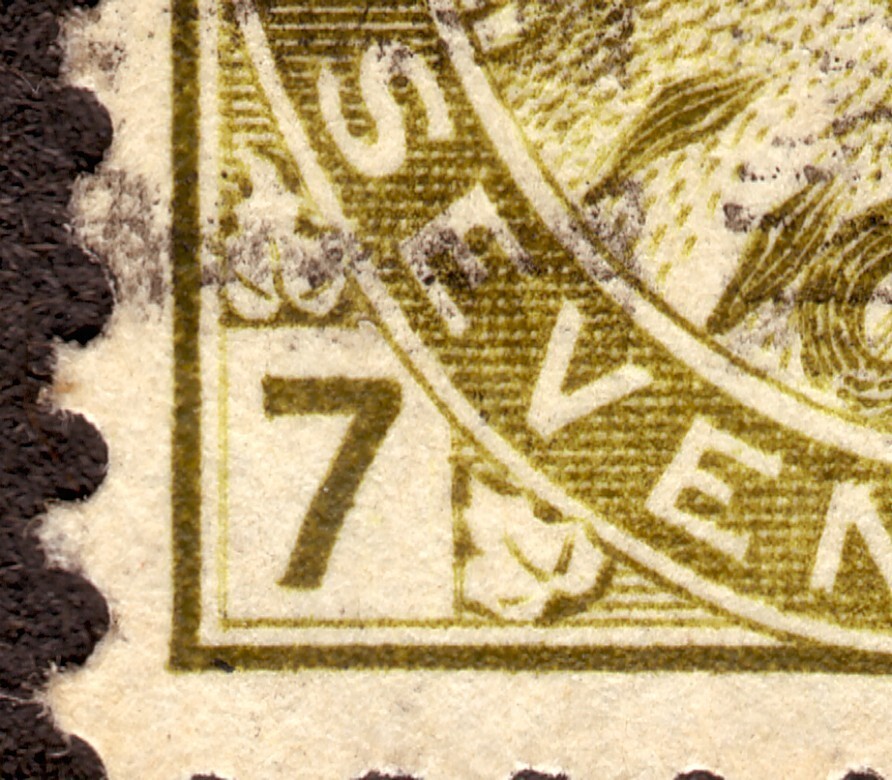 Canada 1903-1908, Re-entry, Scott 92, 7 cent Edward VII # 13