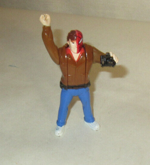 1995 Marvel Comics Head Flip Peter Parker Spiderman Figure