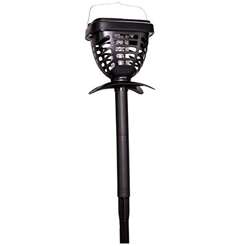 Riddex Portable Solar Powered Camping Bug Zapper Insect Killer w Removable Stake