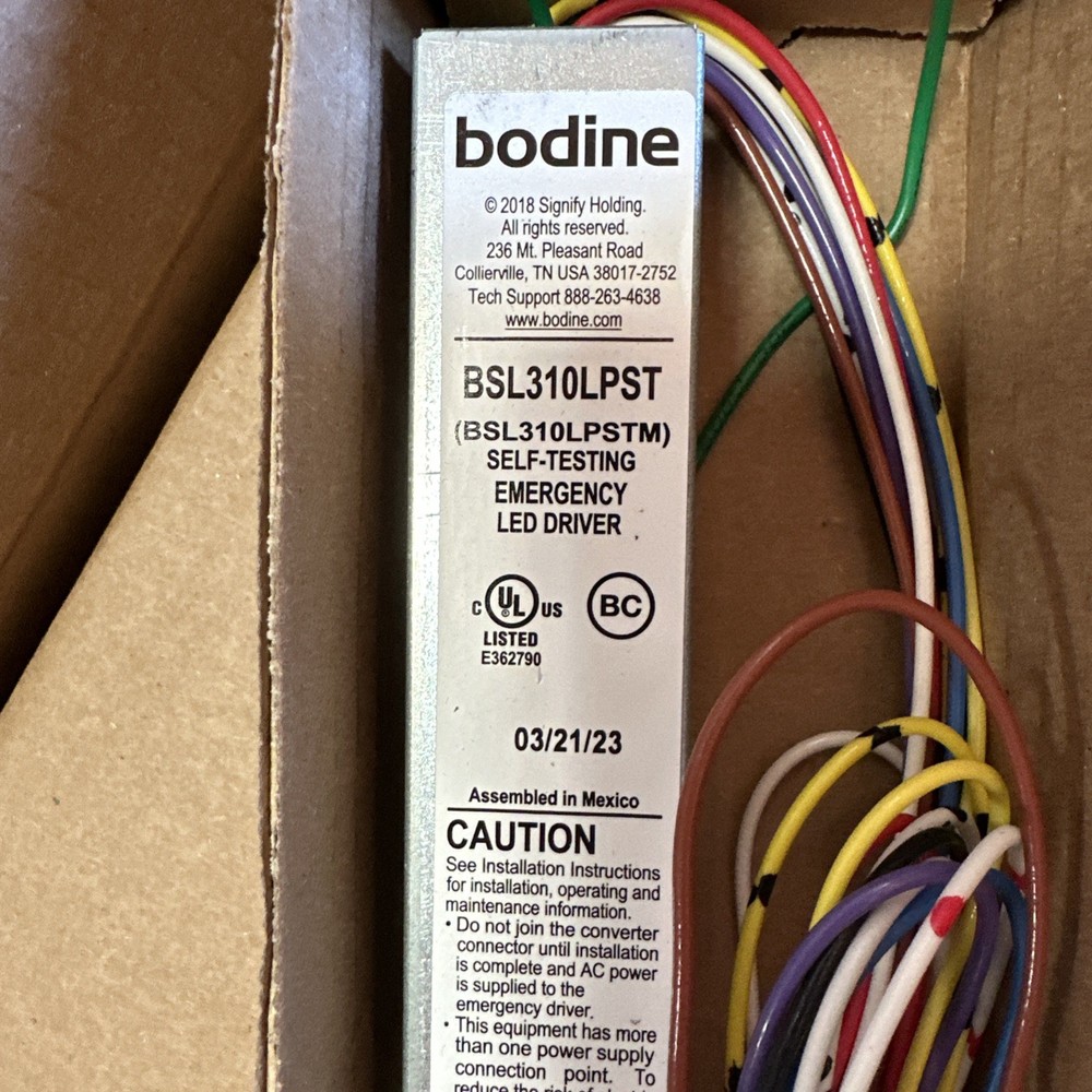🔴Bodine BSL310LPST(M) Constant Current Emergency LED Driver‼️