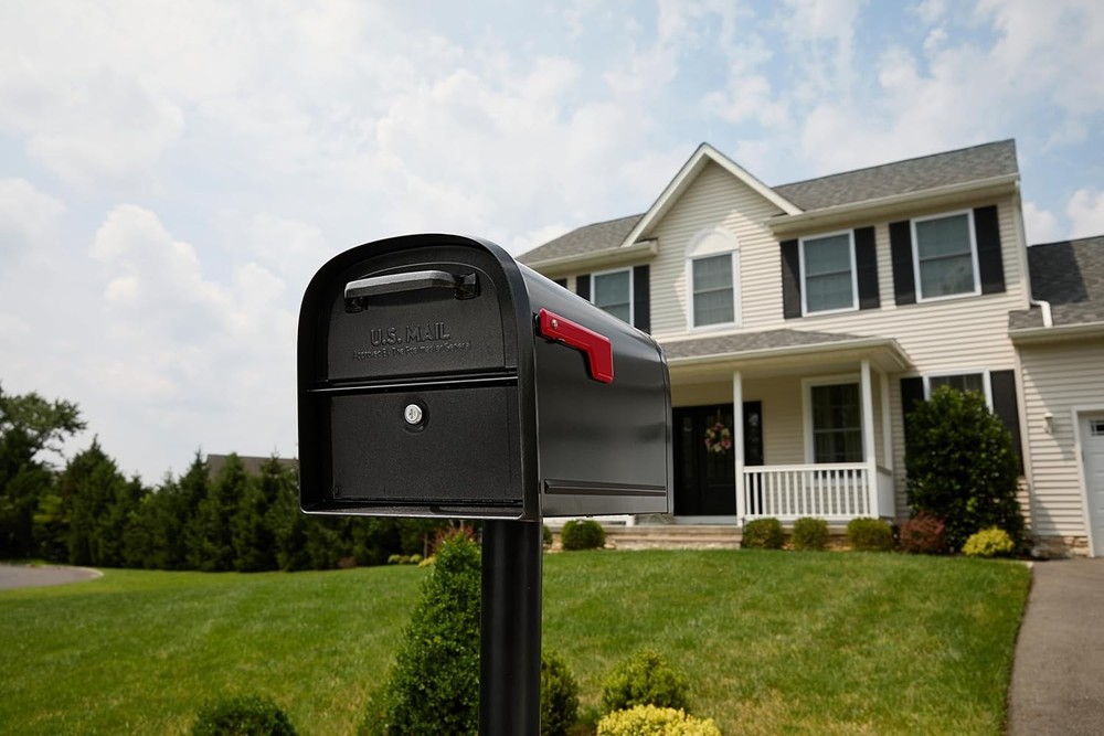 Architectural Mailboxes 6300B-10 Oasis 360 Locking Parcel Mailbox, Black