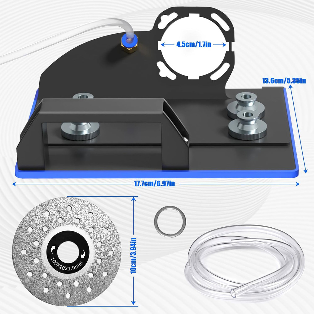 45 Degree Tile Chamfering Tool, Angle Grinder Stand for 45° Tile Cutting, Tile C