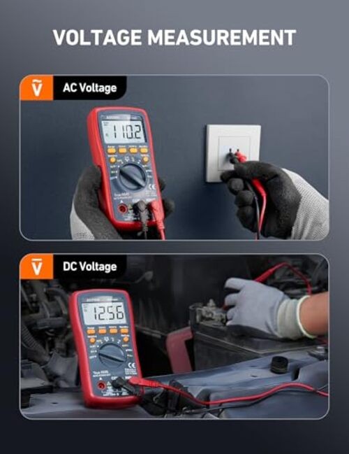 Digital Multimeter, TRMS 4000 Counts Volt Meter (Manual and Auto Ranging);