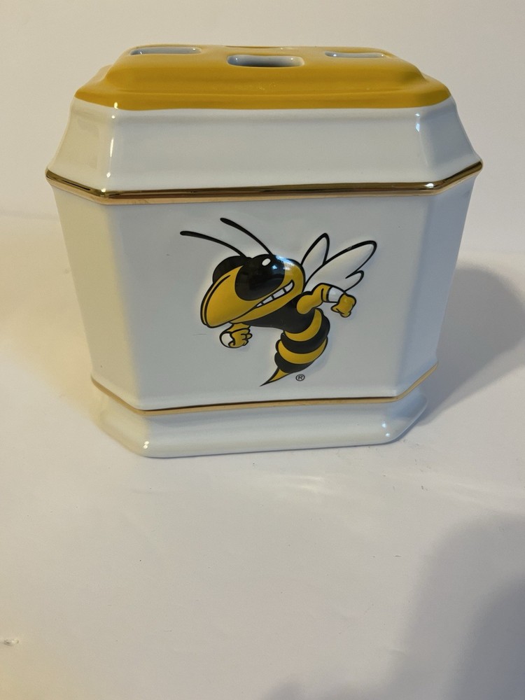 Ga Tech Bee Logo toothbrush holder