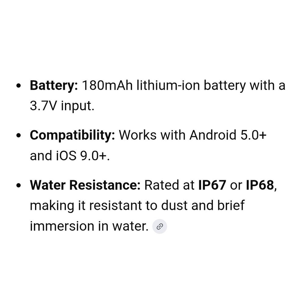 New Smart Watch- Black IOS, Android, Bluetooth