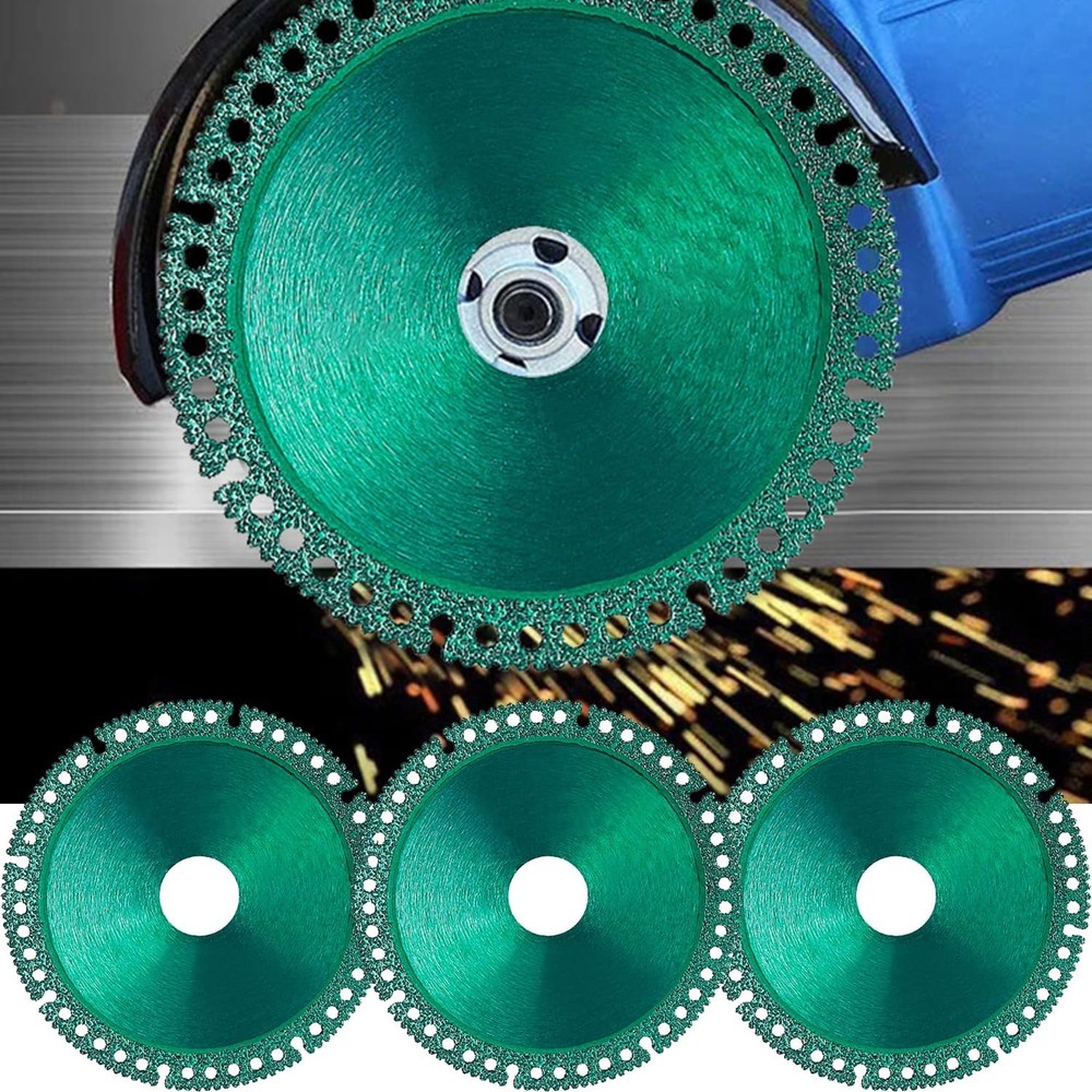Indestructible 4" Cutting Disc Set for Smooth, Fast Angle Grinder Cuts - 3 Pack