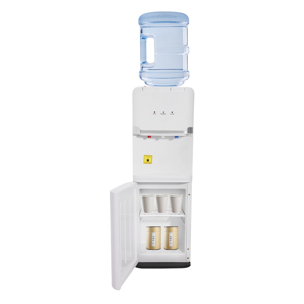 Hot&Cold&Warm Water Cooler Top Loading Water Dispenser – White, Holds 5 Gallon