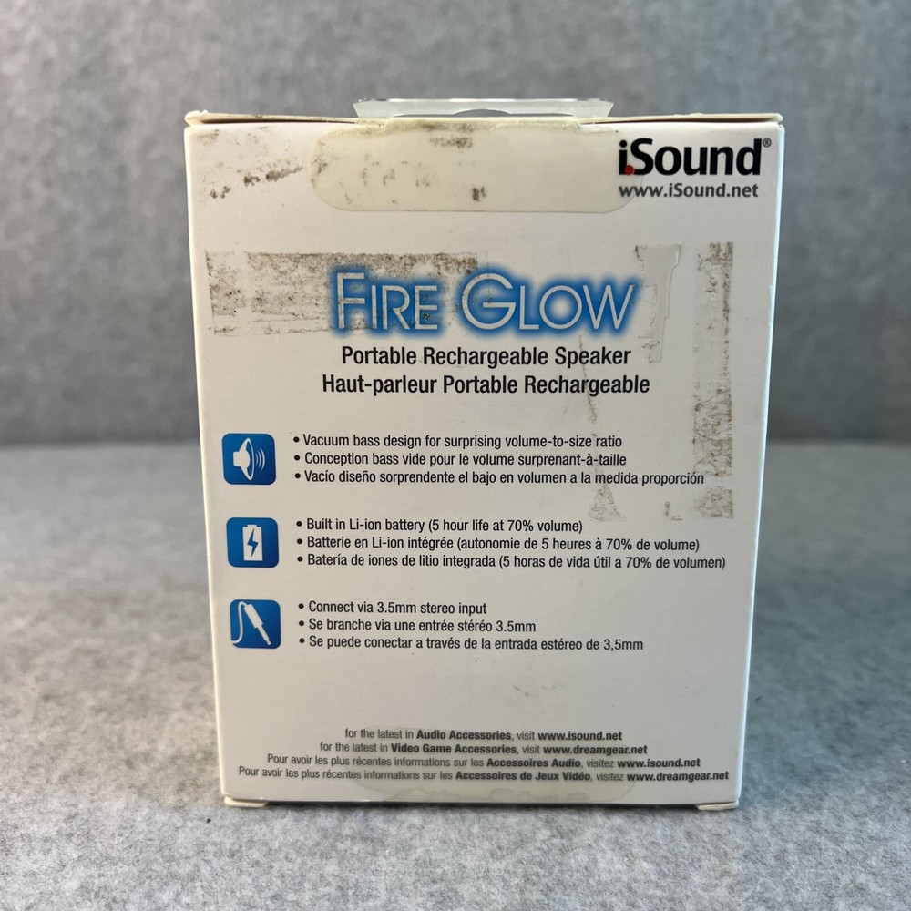 iSound Fire Waves Color Changing Bluetooth Speaker Black & Red