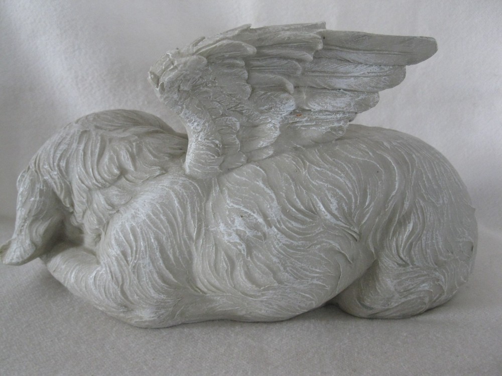 Rainbow Bridge Dog Angel Statue