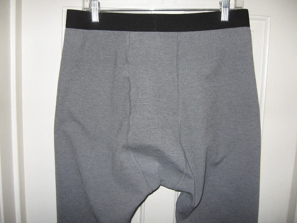 KOMBI BASE LAYER PANTS MEN'S SZ XXL GRAY WOOL BLEND EUC