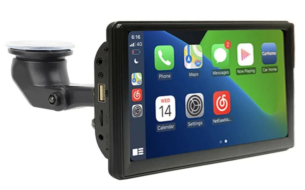 PORTABLE 7" WIRELESS CARPLAY / ANDROID AUTO REVERSING CAMERA SUITS FORD