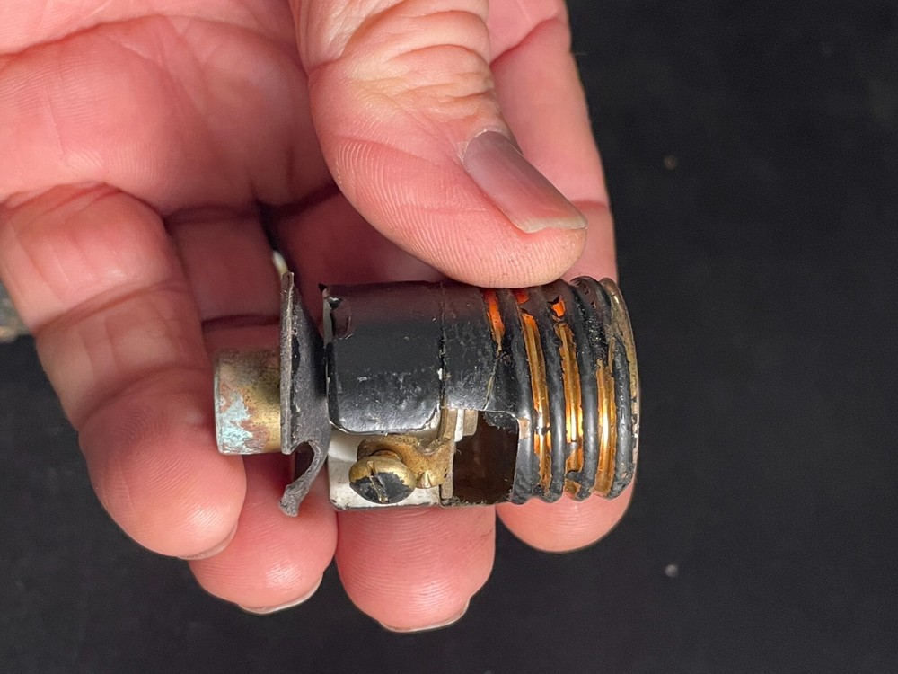 set of 5 antique adjustable medium base sockets