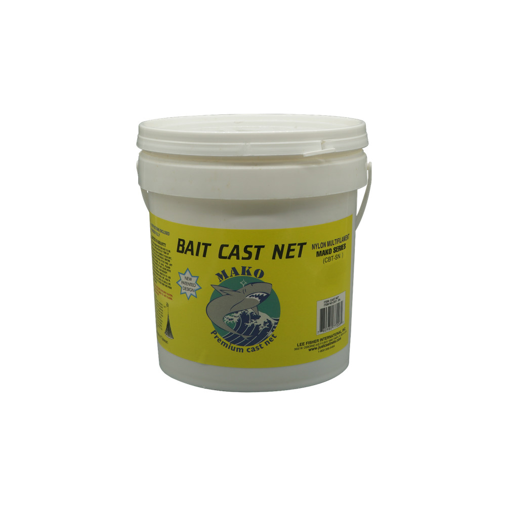 Mako Nylon Cast Net - 3/8" Sq. Bait Mesh