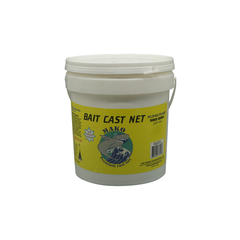 Mako Nylon Cast Net - 3/8" Sq. Bait Mesh