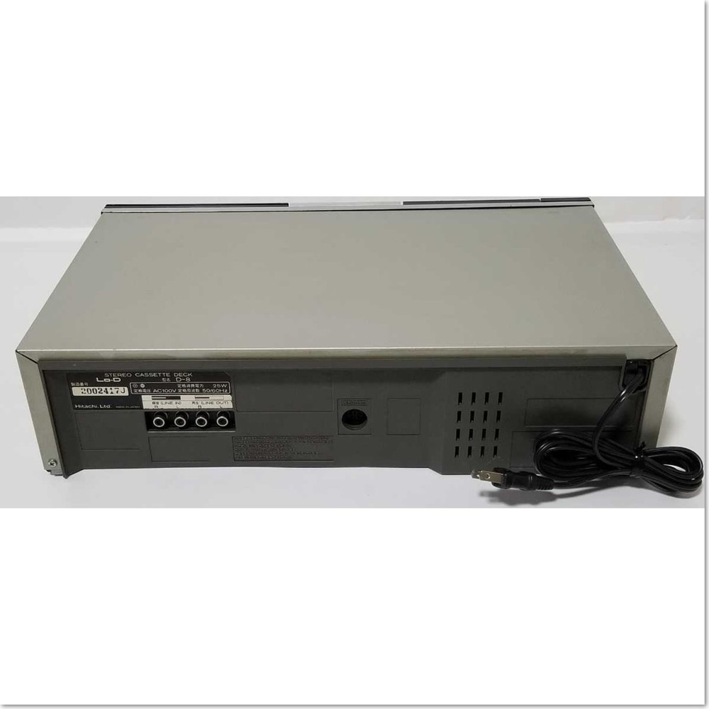 Hitachi Lo-D D-8 Cassette Deck Stereo Player Used