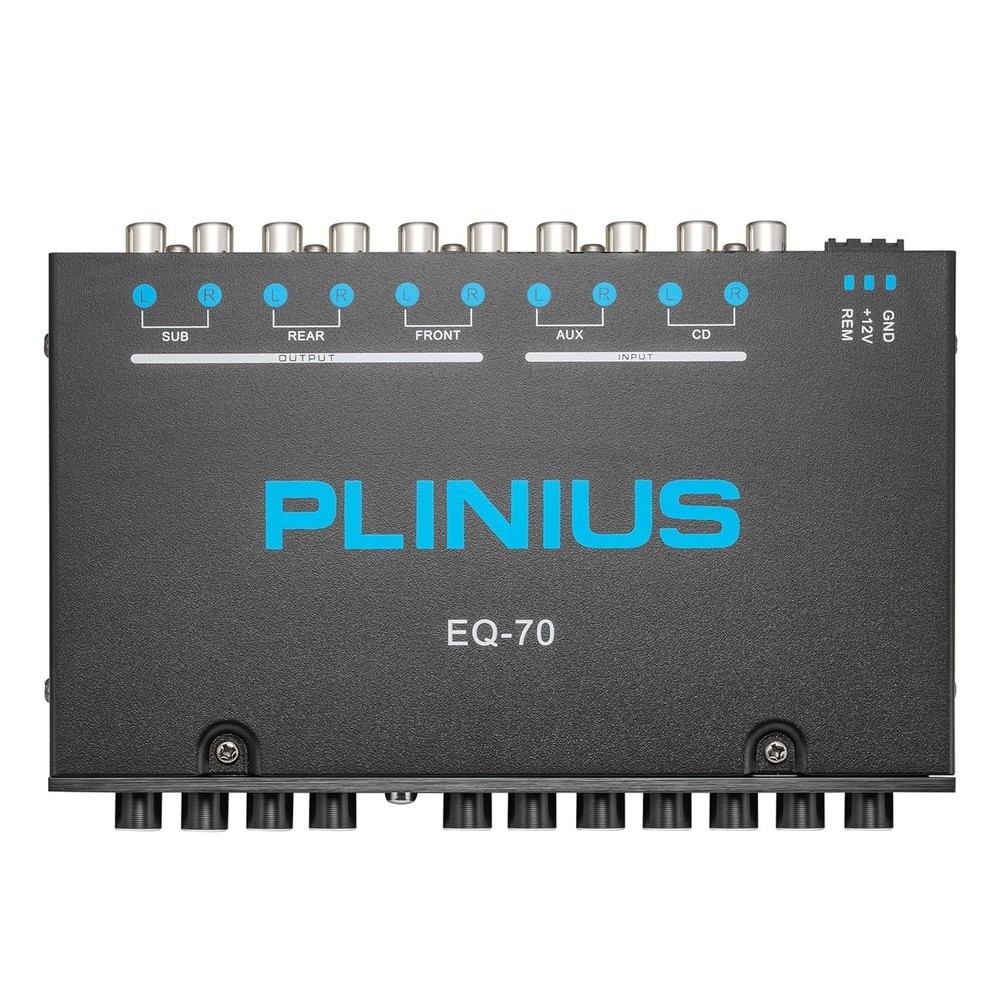 7-Band Car Audio Equalizer 1/2 DIN Pre-Amp，with CD/AUX Input Select Switch，Su...