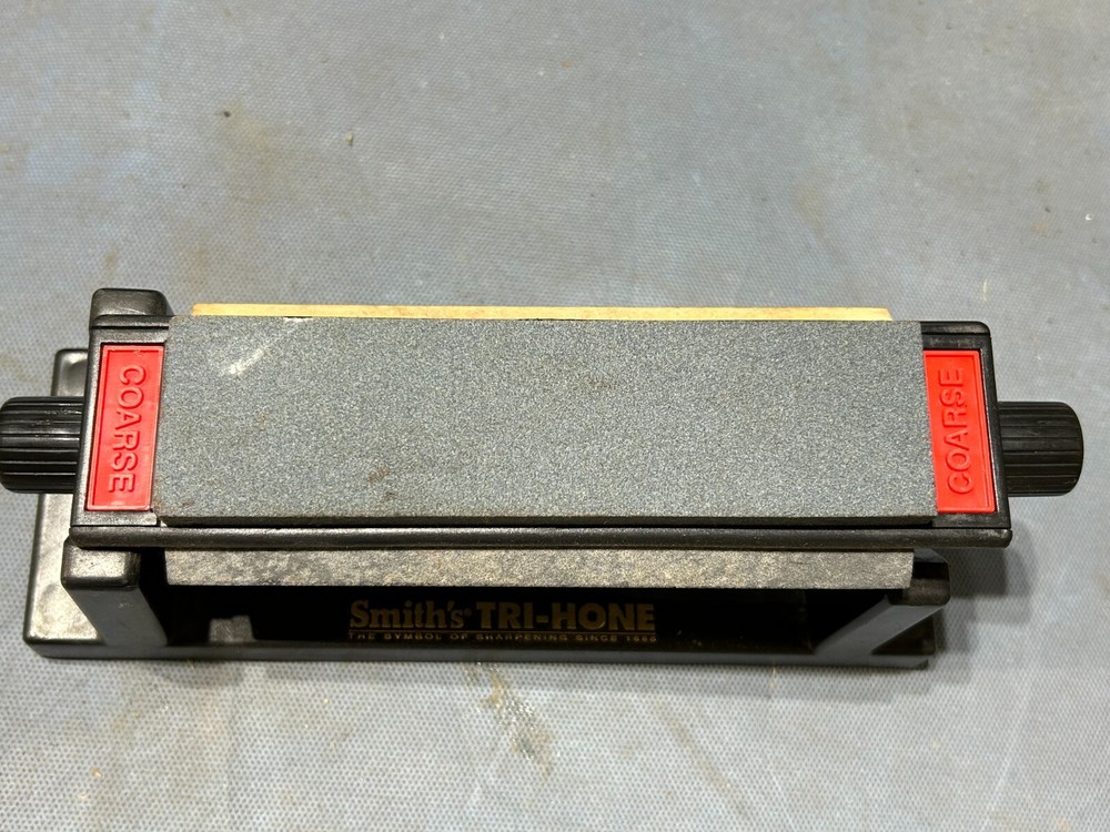 Smith's Tri-Hone 3 Stone Sharpening System Tri-6” Fine Medium Coarse Used