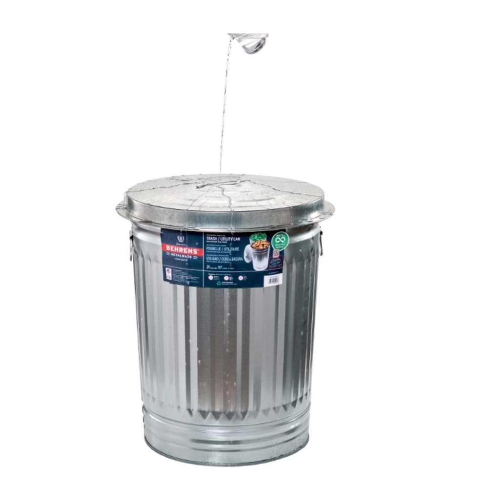 Behrens 31-Gallon Steel Trash Can