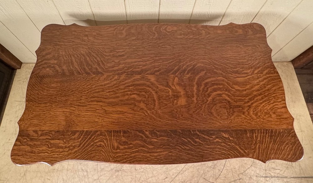 Antique Quarter-Sawn Oak Desk/Library Table