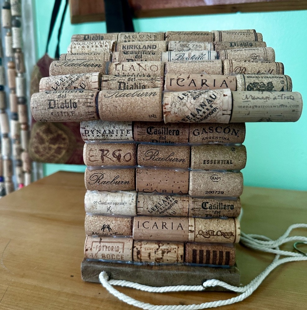 Handmade Wine Cork Birdhouse 