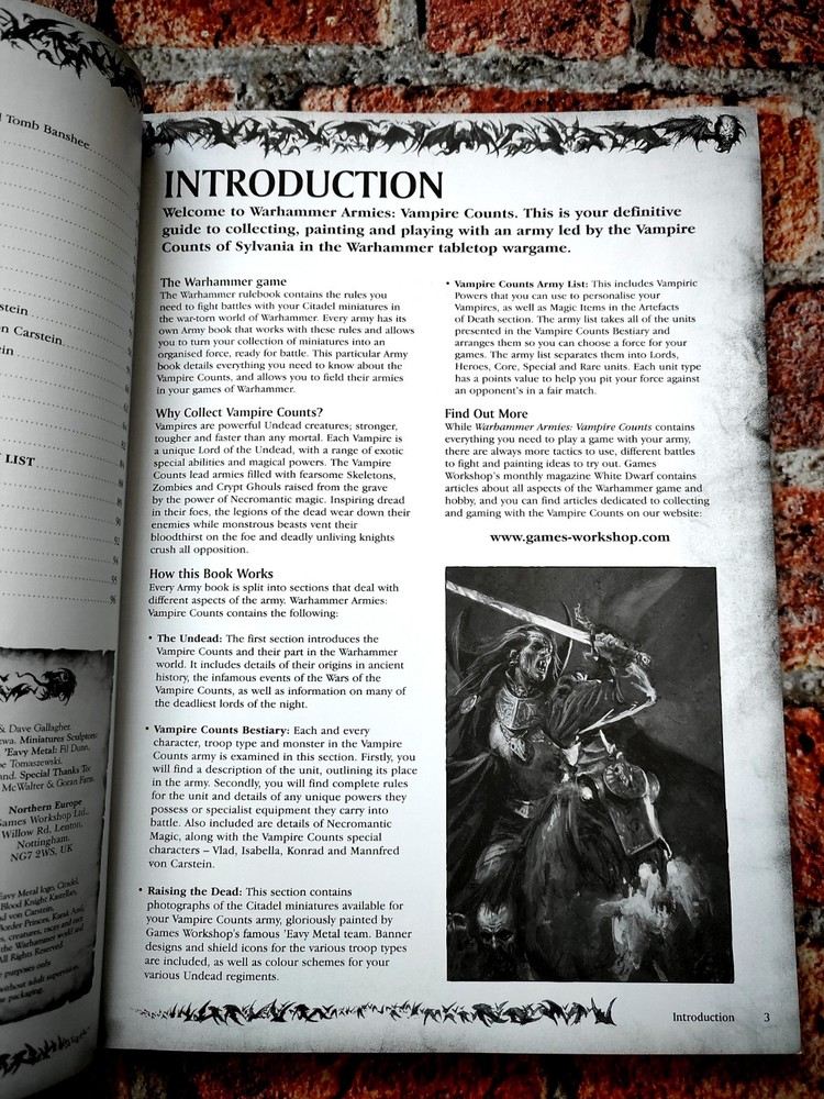 Warhammer Armies: Vampire Counts [7th Edition 2008]