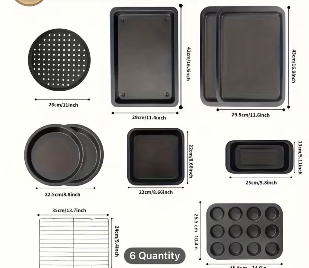 10pcs nonstick Baking Pan Set