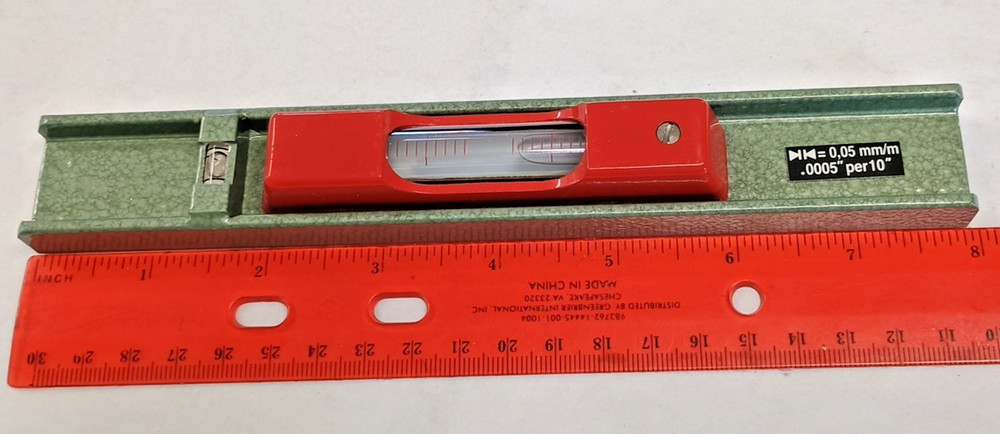 SPI Precision Level Tool Maker 06530182 8" Long Machinists