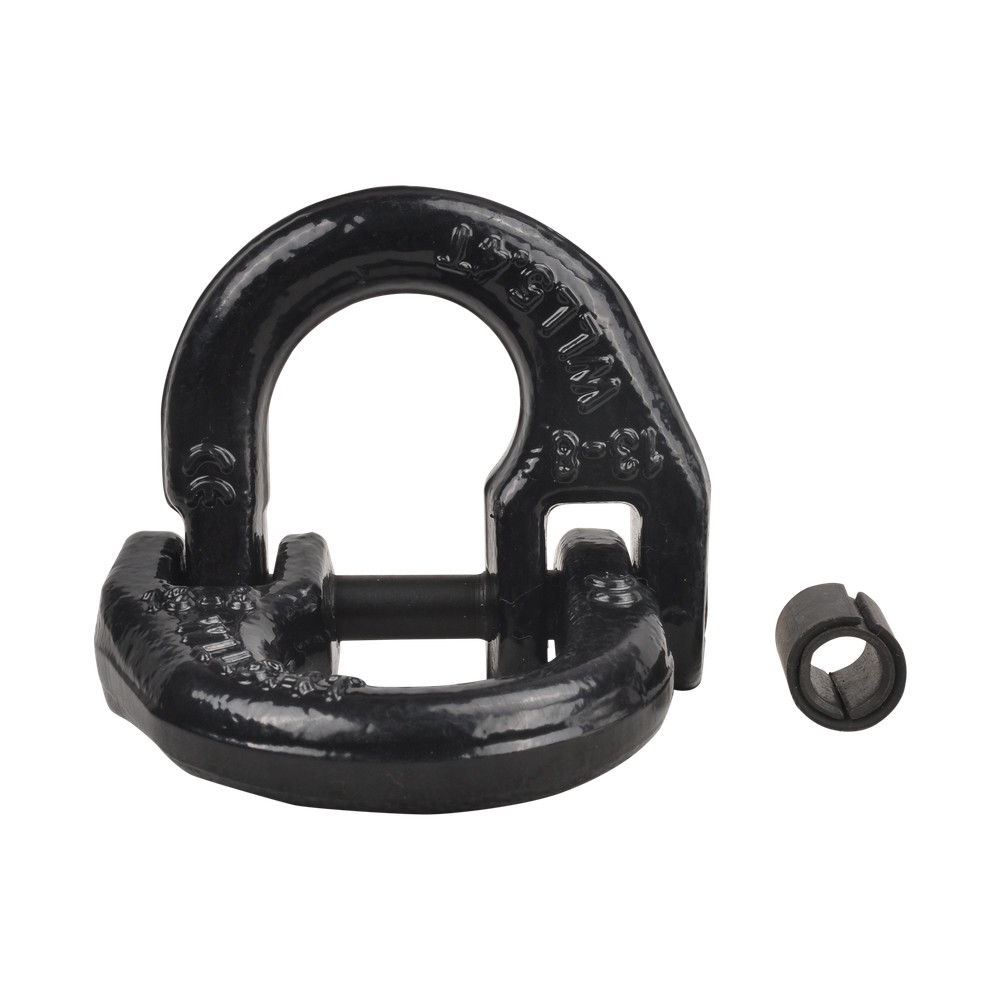 2Pcs 1/2" Grade 80 Coupling Link, Hammerlink, Hammer Lock Chain Connector Black