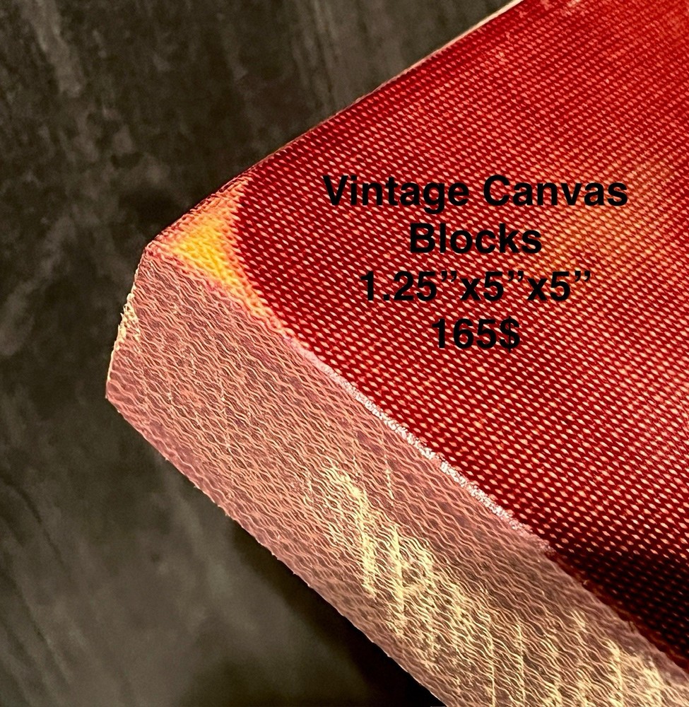 Vintage Canvas Micarta Slabs