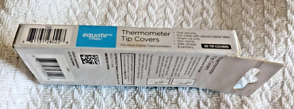 Equate Thermometer Tip Covers 30 Count (New)
