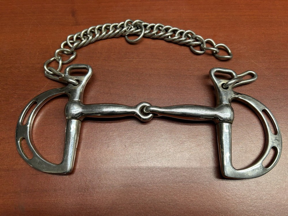 5” Kimberwick Snaffle Bit with Curb Chain