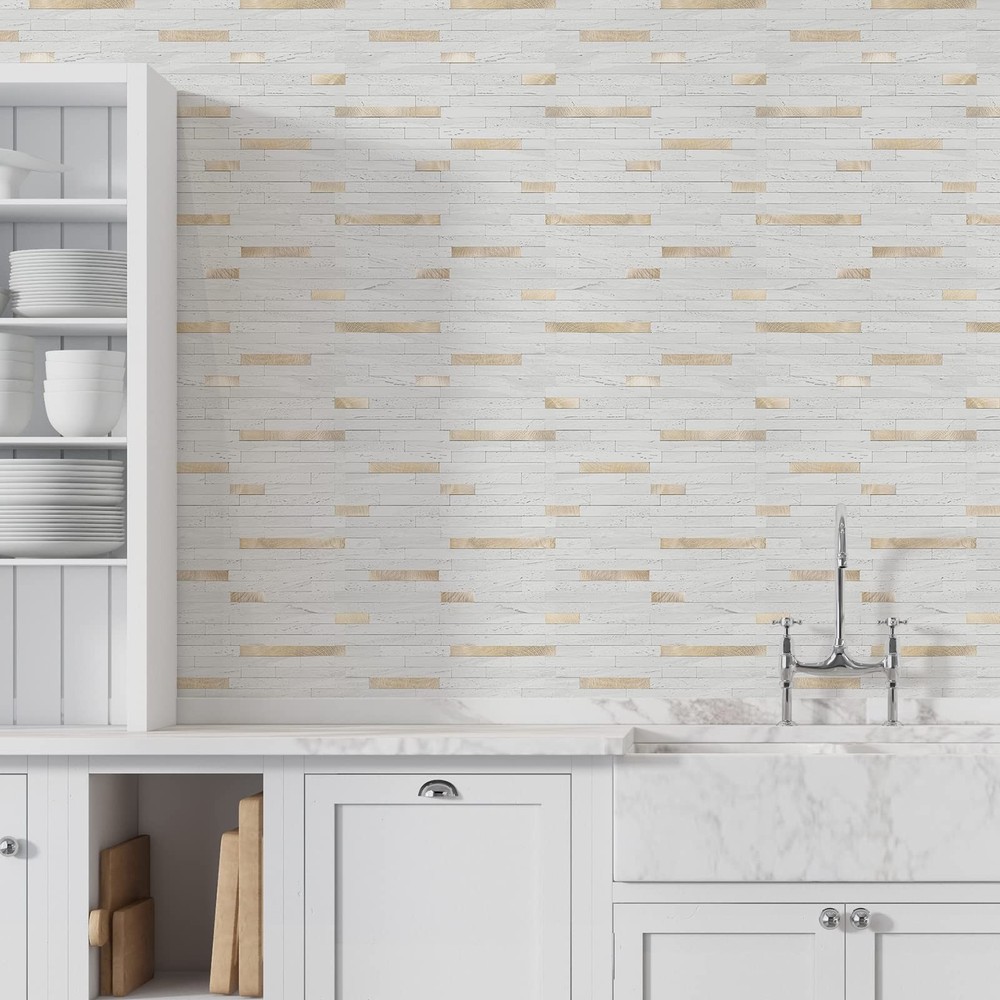 20 Sheets Peel and Stick Backsplash Tile, Stick on Backsplash for Kitchen and...