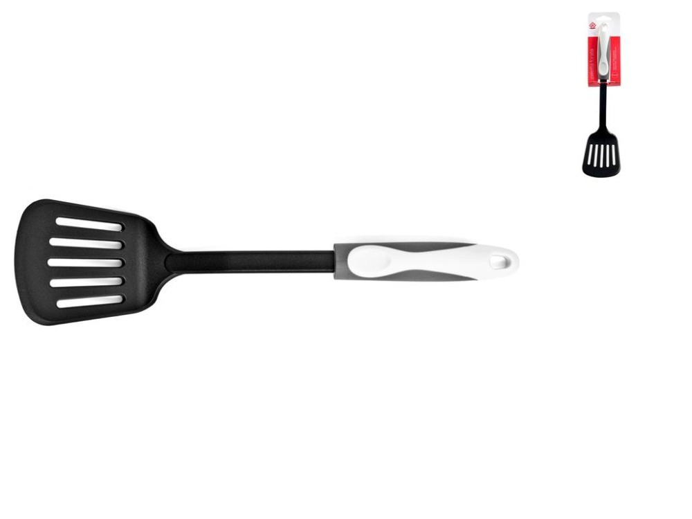 Gray Handle Perforated Nylon Spatula Home