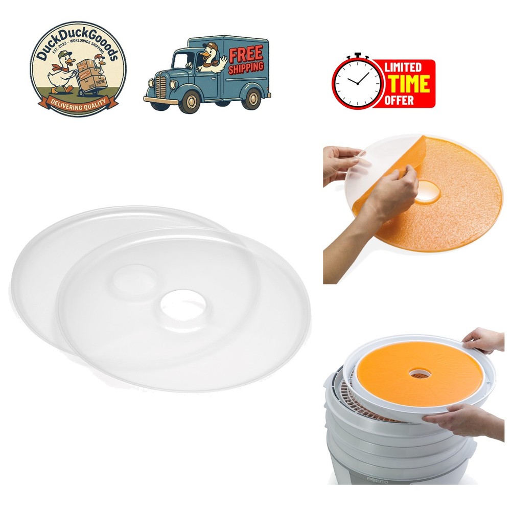 Dishwasher Safe 2-Pack Fruit Roll Sheets for Dehydrator Models 06300 & 06301