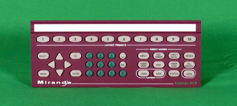 Miranda Kaleido-RCP Remote Control Panel