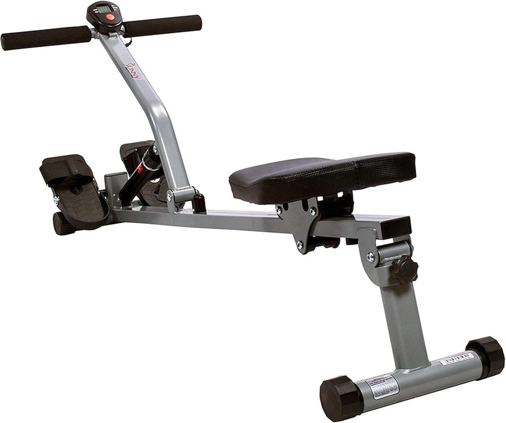 Hydraulic Rowing Machine with LCD Display and Adjustable Foot Straps for Comfort