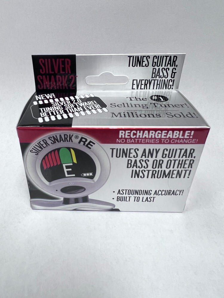 Snark Rechargeable Hyper-Snark Clip-On Tuner Silver