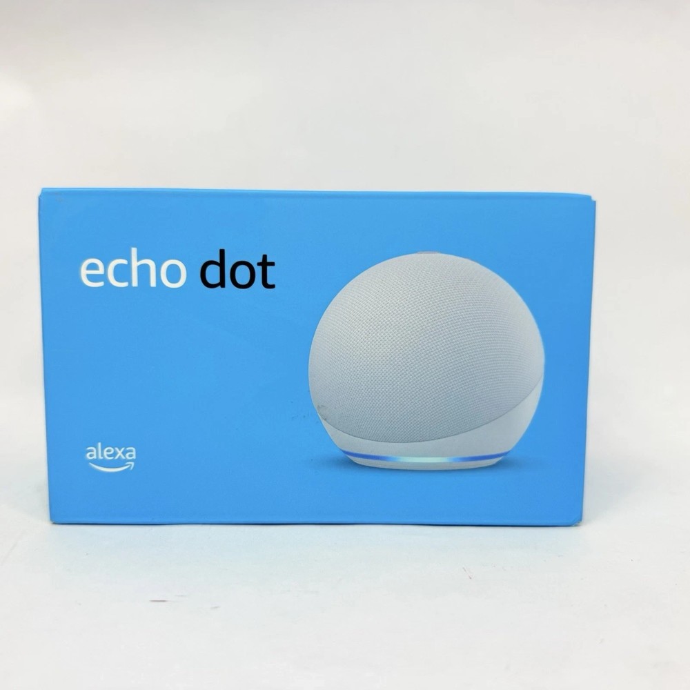 New Amazon Echo Dot (4th Gen.) Smart Speaker - Glacier White - Sealed
