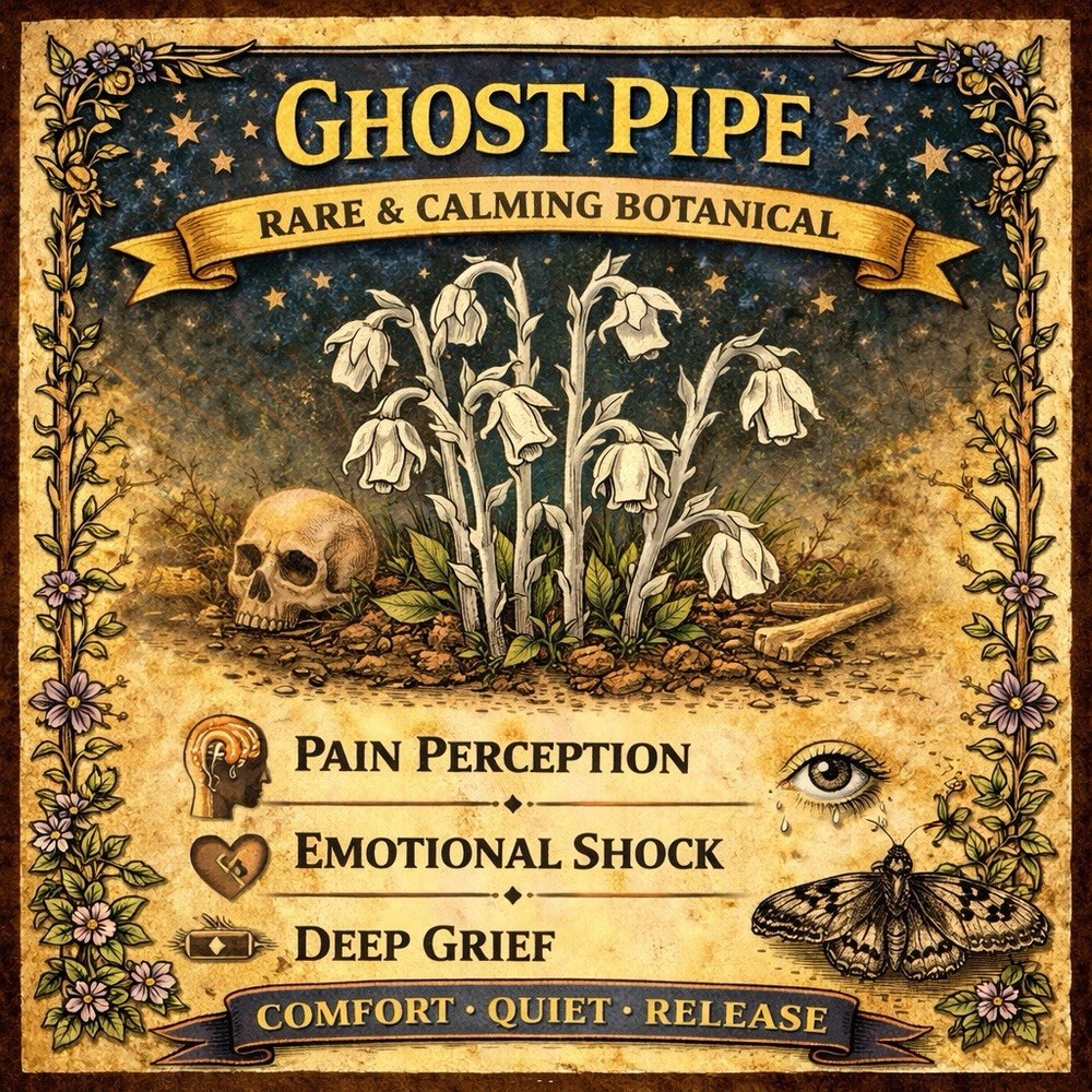 Organic Ghost Pipe Tincture Monotropa Uniflora Small Batch | Handcrafted