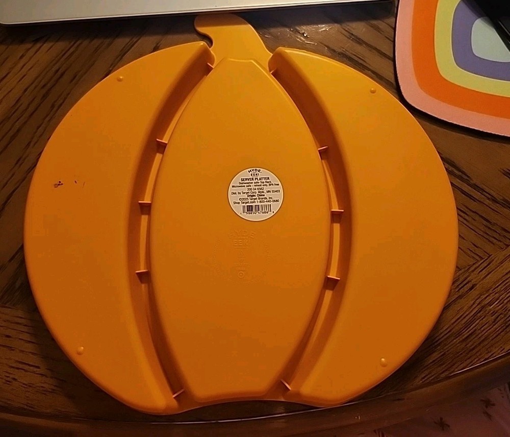 Hyde And Eek Pumpkin Server Platter