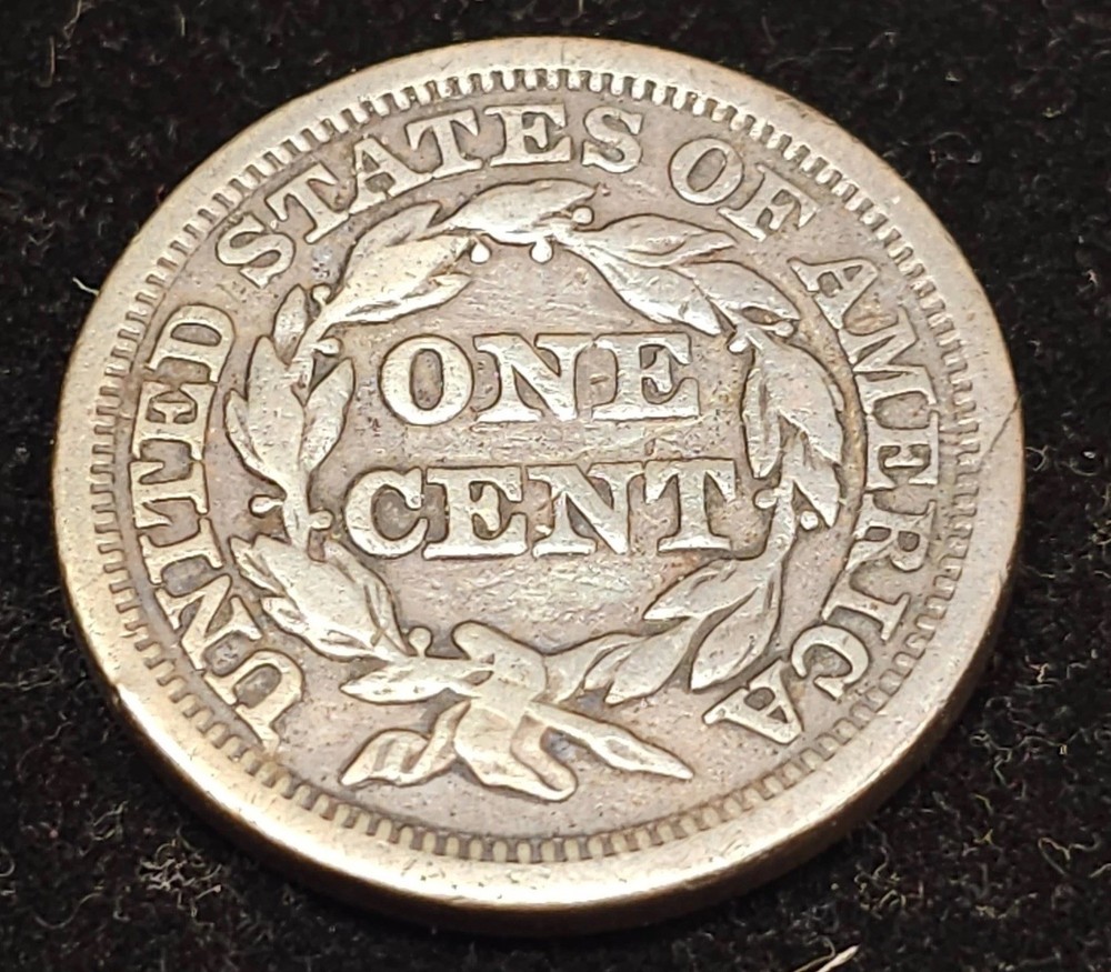 1846 Large Cent, Medium Date, Very Fine
