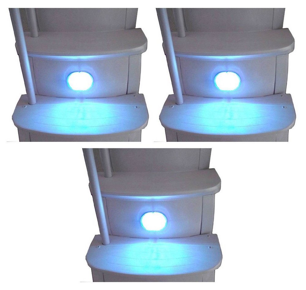 3) Main Access 200680 Swimming Pool Ladder Steps Entry System Smart LED Lights