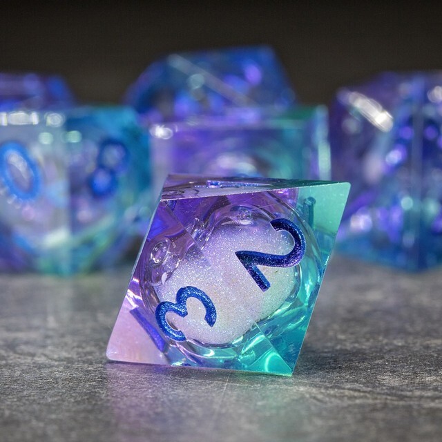 Sage's Lovers Souls Liquid Core Sharp Edge Resin Dice Set